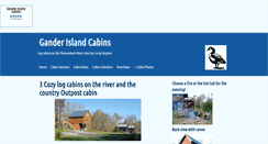 Desktop Screenshot of ganderislandcabins.com